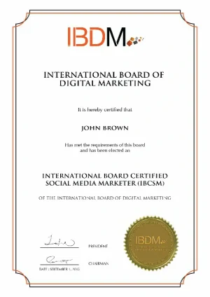 IDM Council  Digital Marketing Certificate