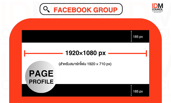 ขนาดภาพปก Cover Facebook Group